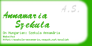 annamaria szekula business card