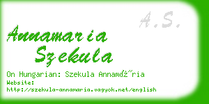 annamaria szekula business card